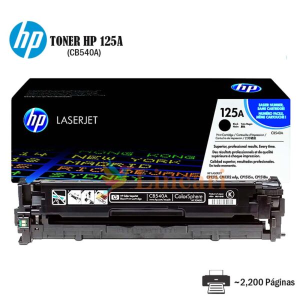 Toner HP 125A Black CB540A