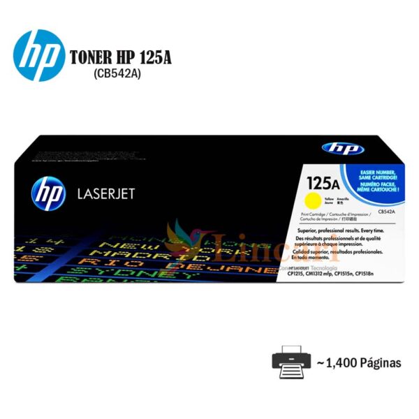 Toner HP 125A Yellow CB542A