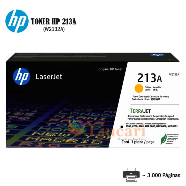 Toner HP 213A Yellow W2132A