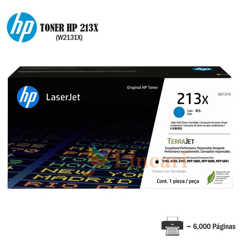 Toner HP 213X Cyan W2131X