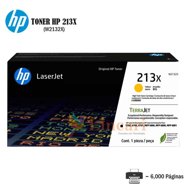 Toner HP 213X Yellow W2132X