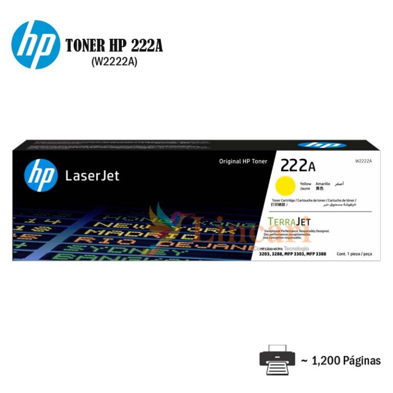 Toner HP 222A Yellow W2222A