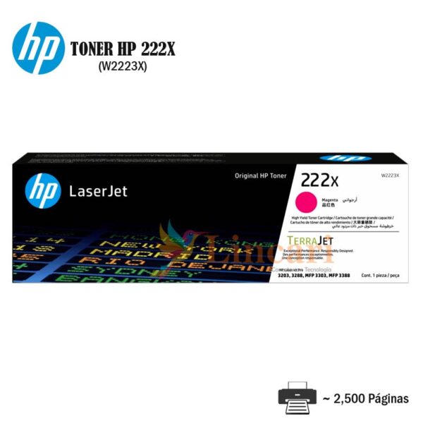 Toner HP 222X Magenta W2223X
