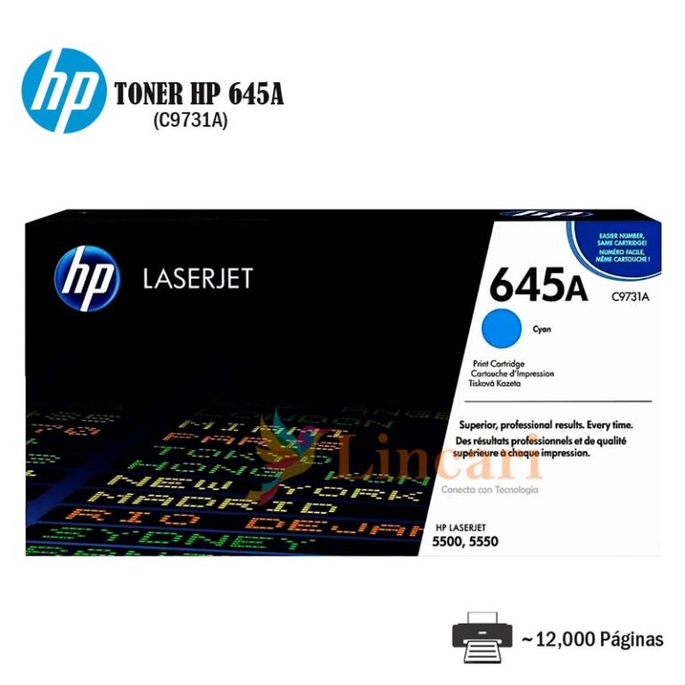 Toner HP 645A Cyan C9731A